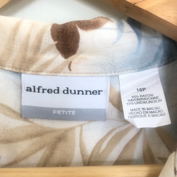 Alfred Dunner Tropical Petite Blouse - Picture 3 of 4